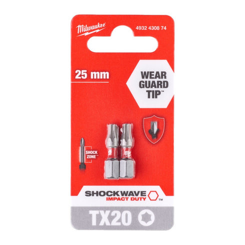 Bit TX20X25 2kom Shockwave Impact Duty Milwaukee 4932430874